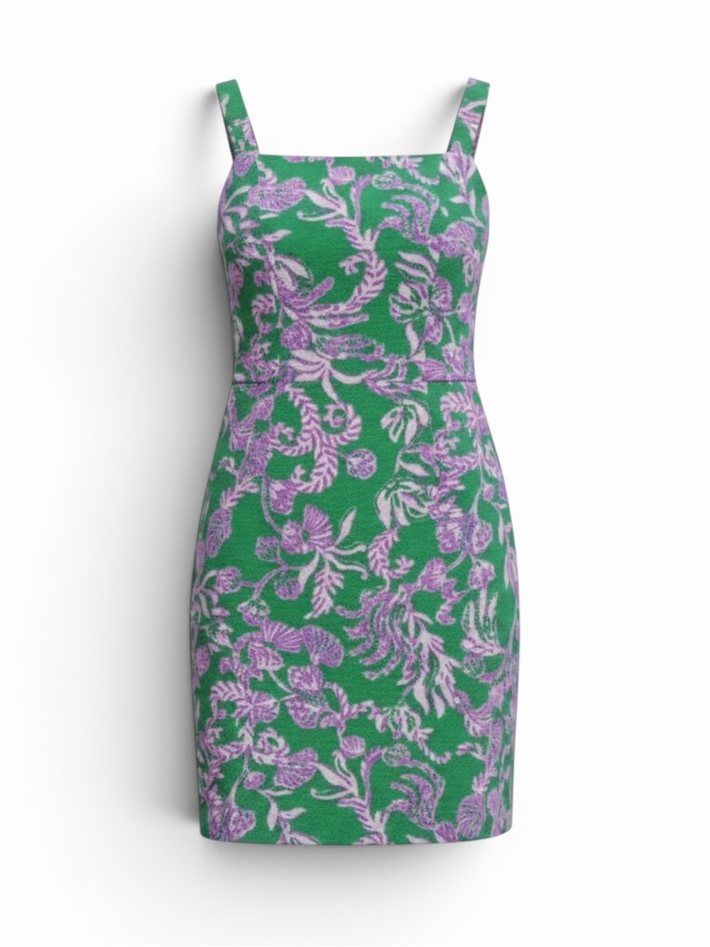 NWT Lilly Pulitzer Montrey Stretch Shift Dress Brazilian Green Salty Sandbar 12